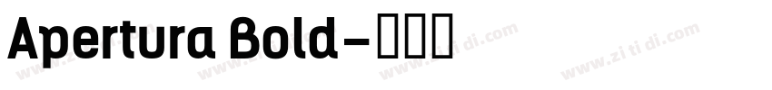 Apertura Bold字体转换